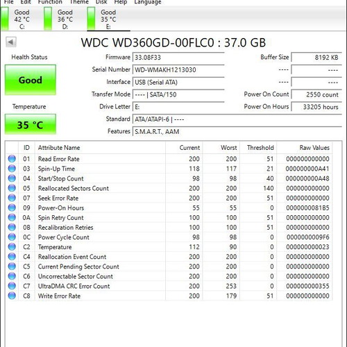 Western Digital Raptor WD360 36GB 10,000 RPM SATA hard drive