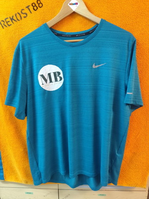 Nike tennis t-shirt used, turquoise, size L