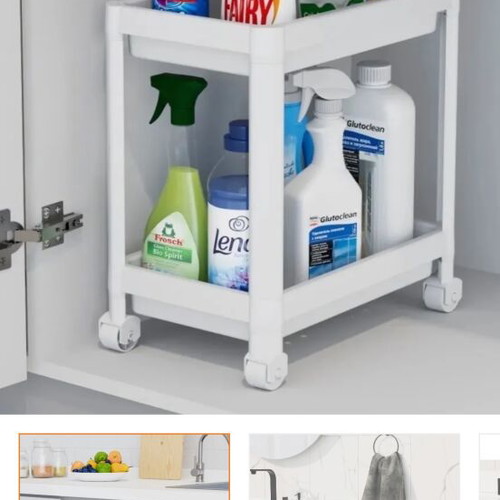 Practical wheeled shelf new in closed box