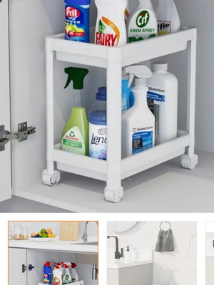 Practical wheeled shelf new in closed box