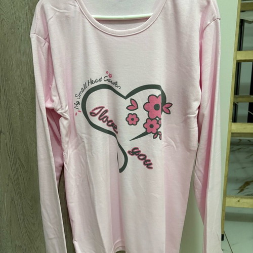 Pajama set Large new, white and pink