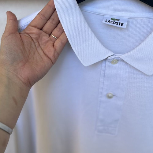 Lacoste men's white polo shirt size 4XL