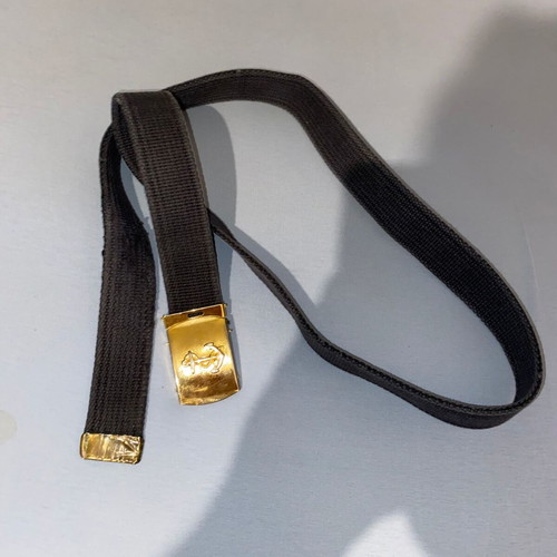 Men's authentic navy belt length 110 cm