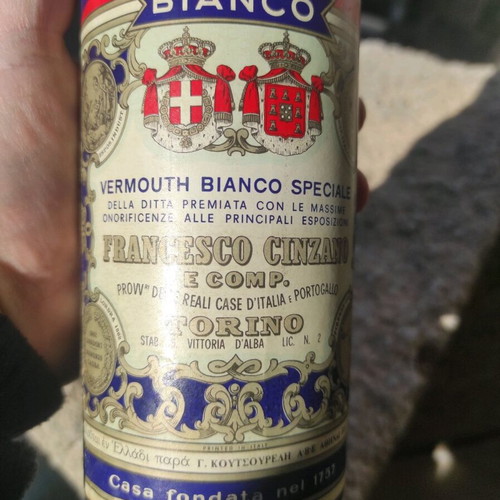 Vintage Cinzano Vermouth Bianco Speciale sealed from 1960