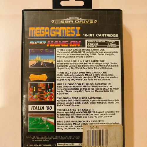 Mega Games I Sega Mega Drive used