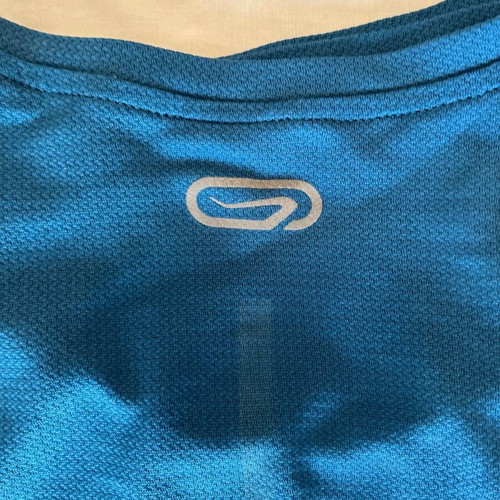 Kalenji T-shirt used, blue technical sportswear for running