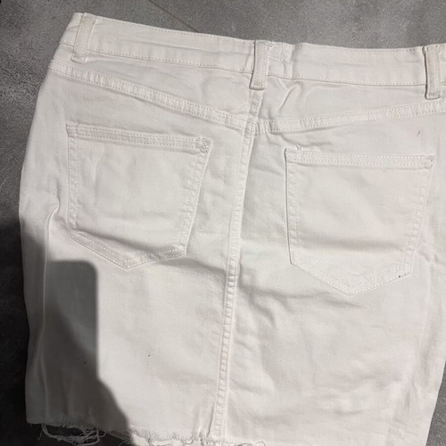 Mini denim skirt white, like new, size M 38 10