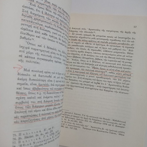 History of Political Ideas book used with underlines