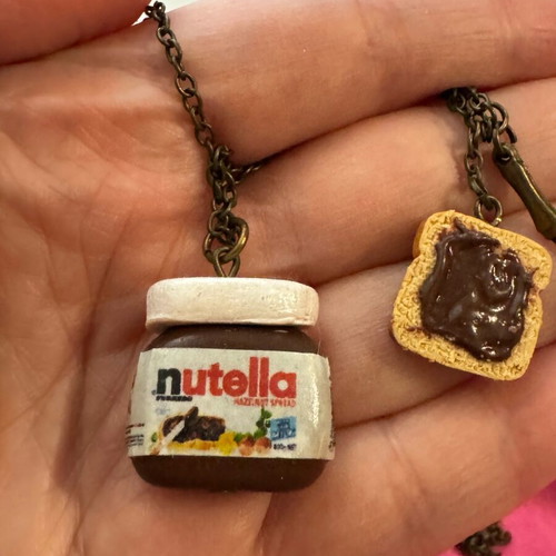 Nutella pendant necklace like new