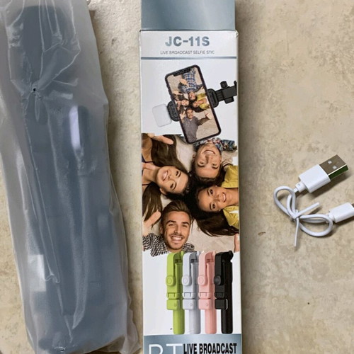 Selfie tripod with led light and remote control new