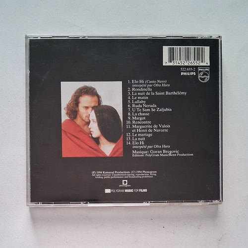 Goran Bregovic La Reine Margot Soundtrack CD used, folk