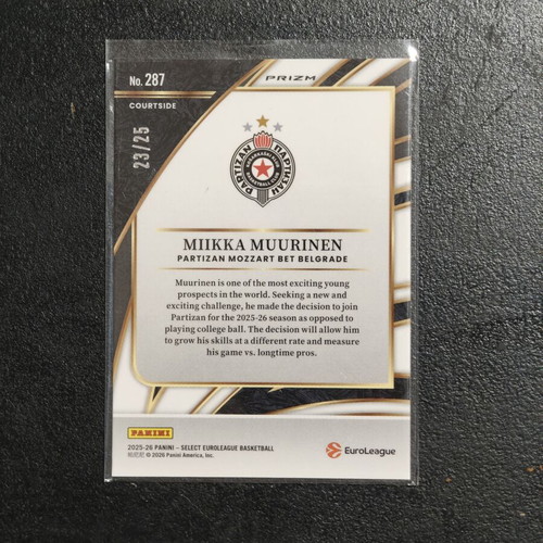 Select Miikka Muurinen basketball card 23/25