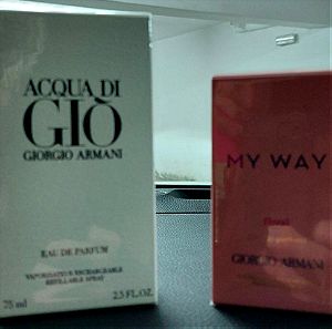 Aqua Di Gio for Men & Myway for Women by Giorgio Armani