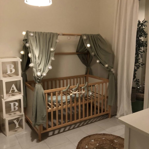 Homy Plus baby cot with Coco Latex 10 cm mattress