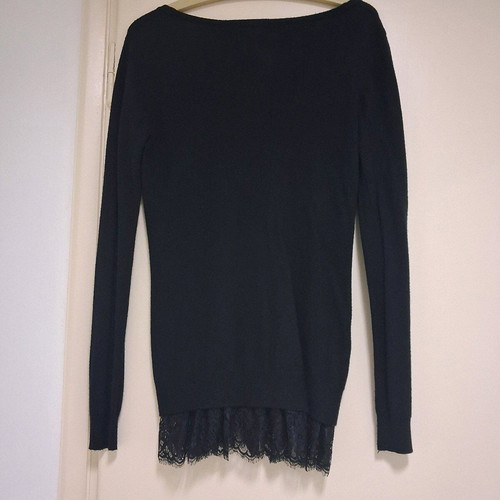 Ky Creation women's cardigan S/M used, black with lace