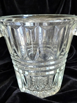 Vintage crystal ice bucket mid-century retro 1960s-70s, like new