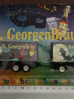 Collectible promotional beer truck set of 2 like new