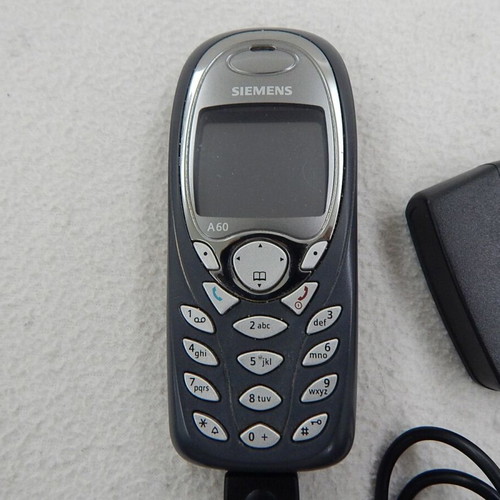 Siemens A60 cell phone from 2000s used, with charger, not working