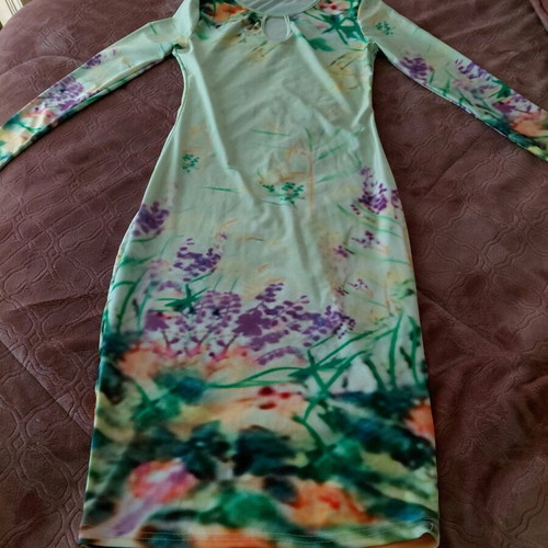 Elastic dress medium multicolored like new, unworn