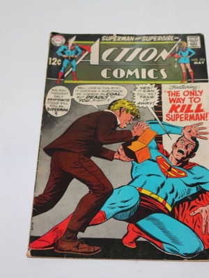 Superman and Supergirl Action Comics 376 May 1969 used