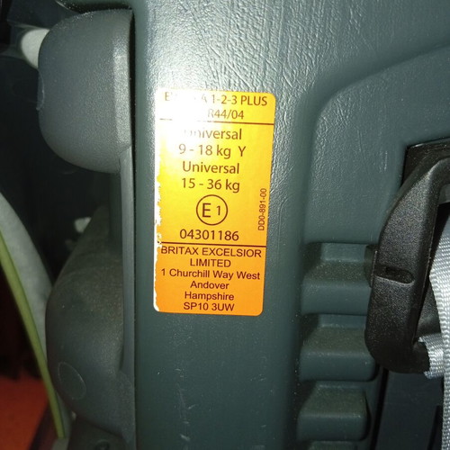 Britax Romer Evolva 1-2-3 Plus child car seat, group 1/2/3