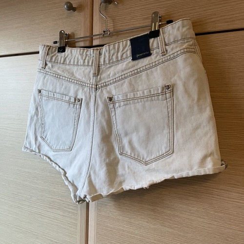 Stradivarius Light Jean Denim Shorts size L like new, blue turquoise