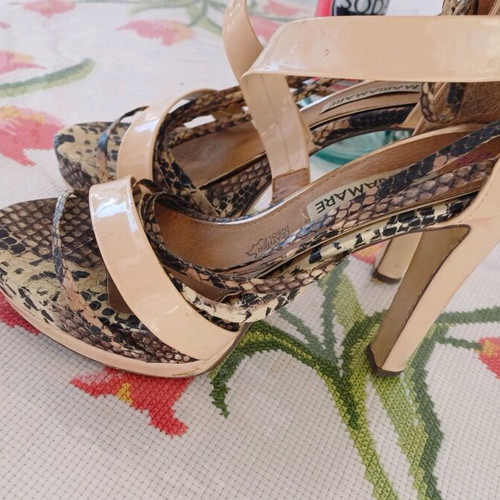 Maria Mare sandals like new, high heels, beige, size 37