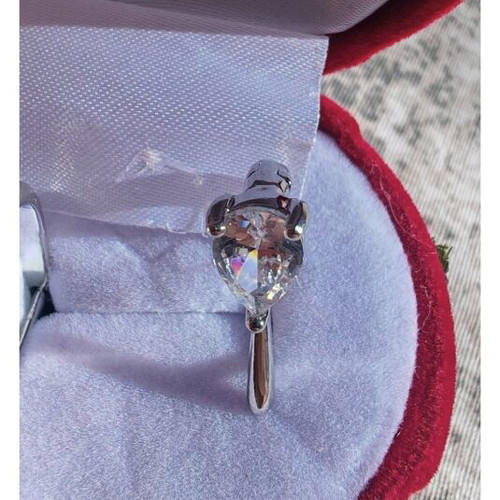 Gold-plated earrings new with white zircon