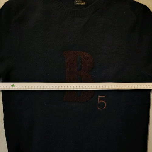 Zara wool sweater men's like new, size Large, black