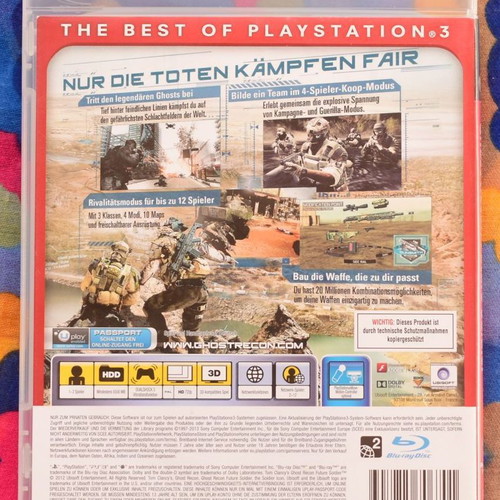 Tom Clancy's Ghost Recon Future Soldier PS3 game like new