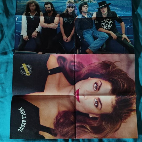 Vintage double-sided poster used from 80s-90s Greek magazines