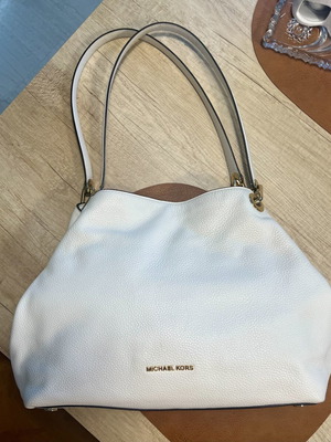 Michael Kors Raven shoulder bag optic white like new leather