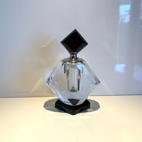 Glass perfume bottle used, fragrance container