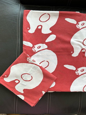 Ikea Tassa Hare Duvet Cover & Pillowcase