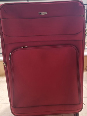 Delsey suitcase like new, red, 77x47x28 cm