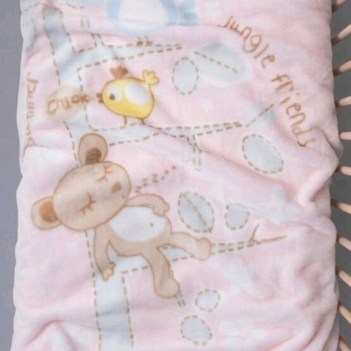 Velour baby crib blanket new 105x136, 100% polyester