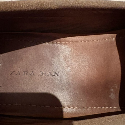 Zara men's loafers size 41 like new, beige