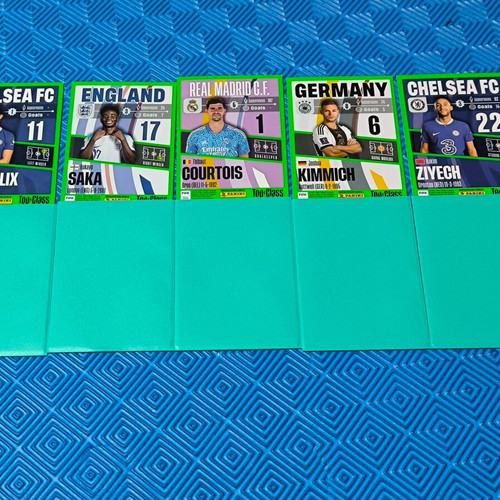 Panini Top Class collectible cards set of 5, like new