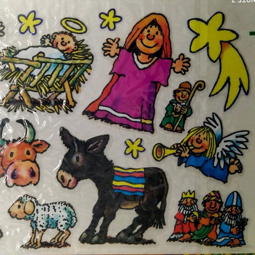 ItsImagical Nativity Scene Stickers 2005 new