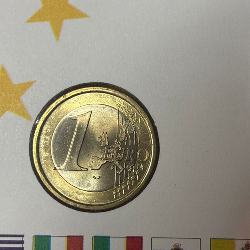FDC San Marino 2001 Europa with 1€ coin like new