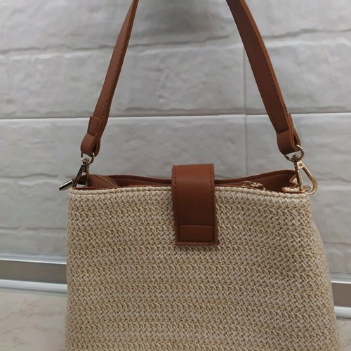 Sandra Fellini summer hand bag new, small straw