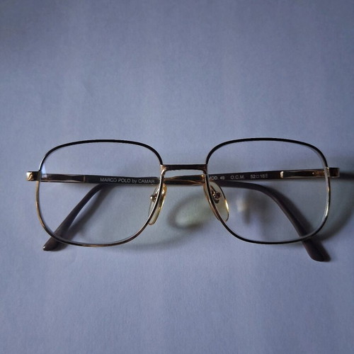 Marco Polo men's eyeglasses used, gold color