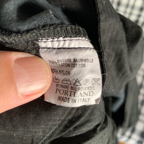 Portland pants used, black, size 52, made in Italy