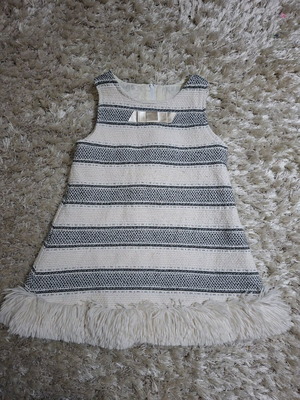 Gelato dress for 6-year-old girl like new, gray and beige
