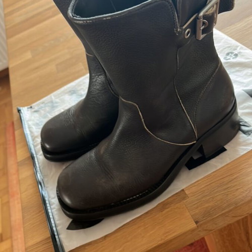 Mango leather boots like new, brown, size 39
