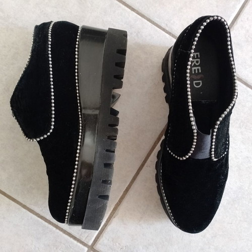 Fred platform moccasins black size 39 used