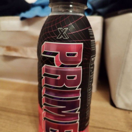 Prime X empty bottle used that sparkles