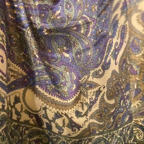 Silk women's scarf new, multicolored, 100% silk from India