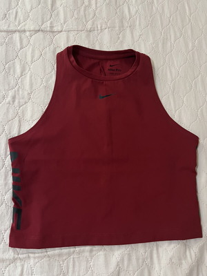 Nike Pro Dri-FIT sports top, burgundy