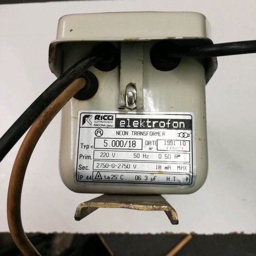 High voltage transformer used, RICCI, 2750V